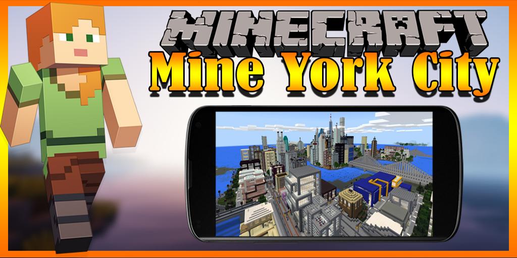 Mine York City map MCPE
