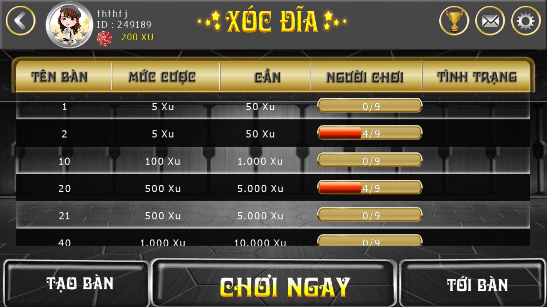 Danh bai doi thuong - RGame