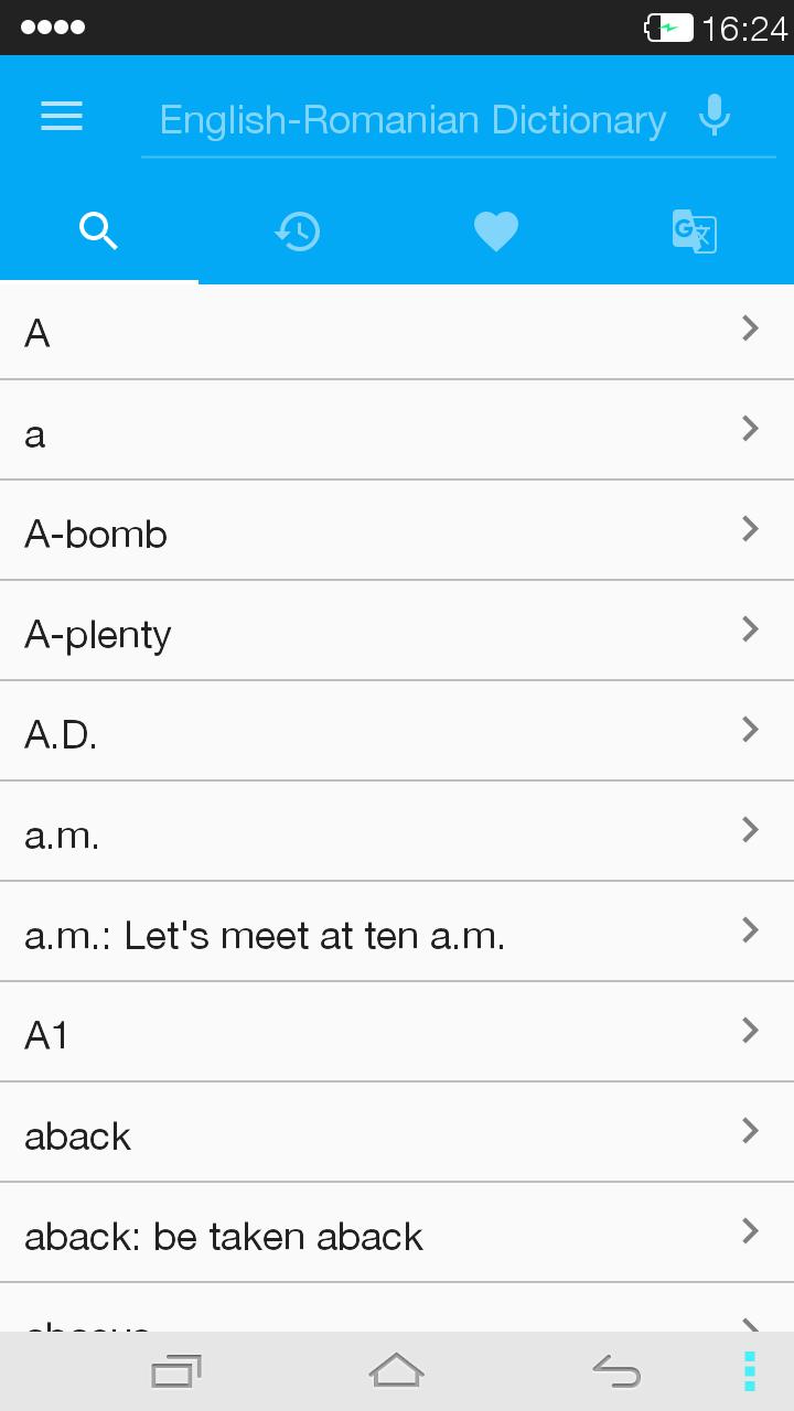 English<->Romanian Dictionary