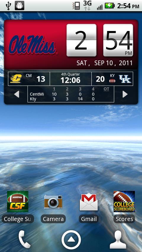 Ole Miss Rebels Live Clock