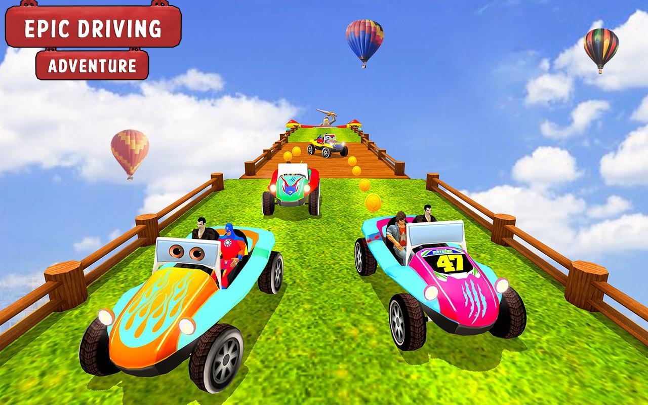 Superhero Buggy Car: Superkids Thrill Rush Racing