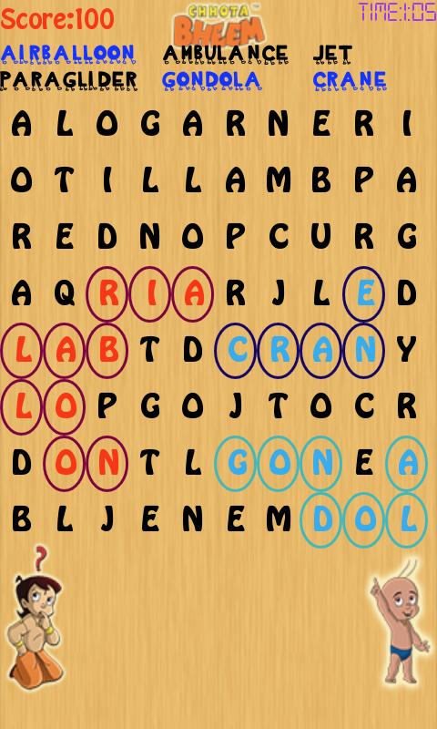 Word Puzzles with Bheem