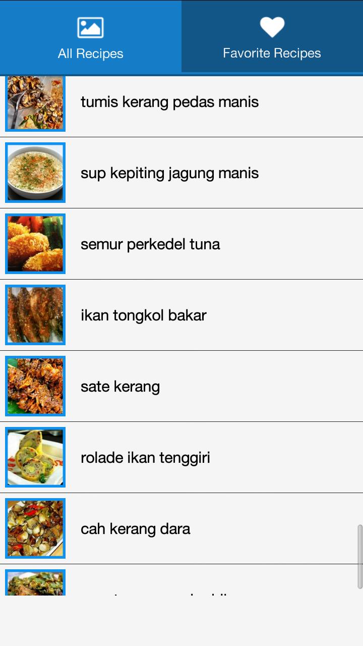 Resep Seafood Pilihan