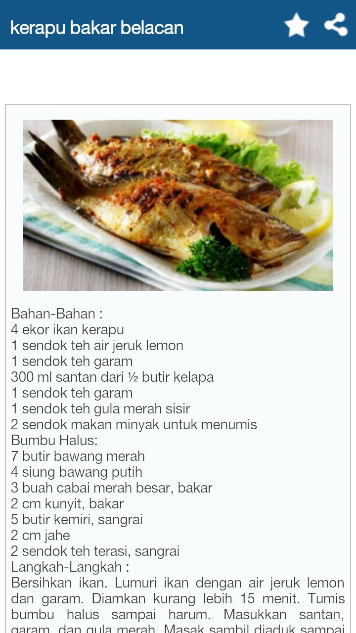 Resep Seafood Pilihan