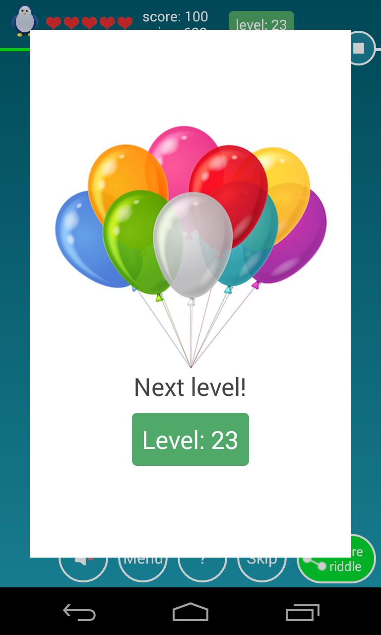 Riddles, visual logic puzzles