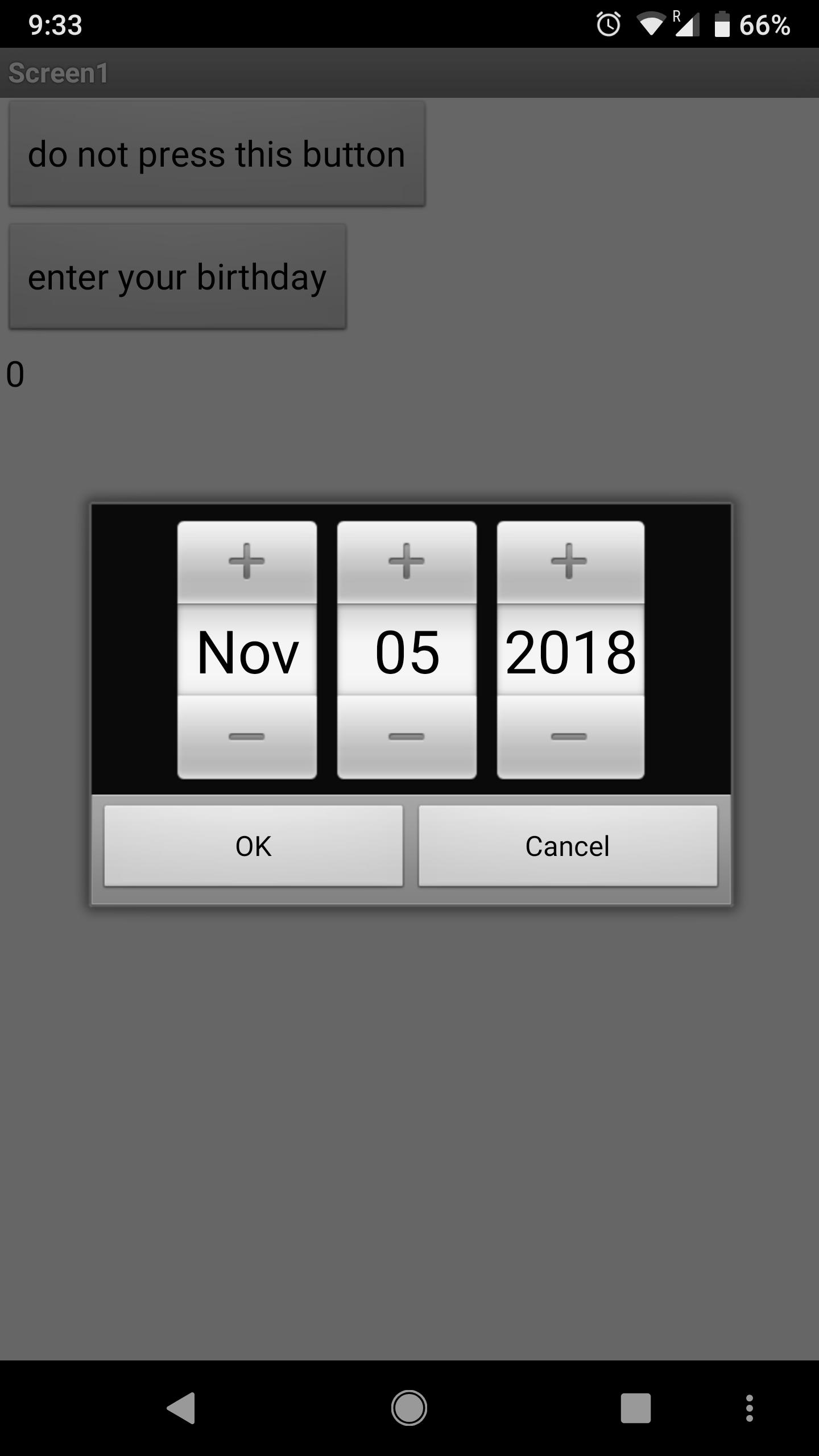 Button Chat + Birthday