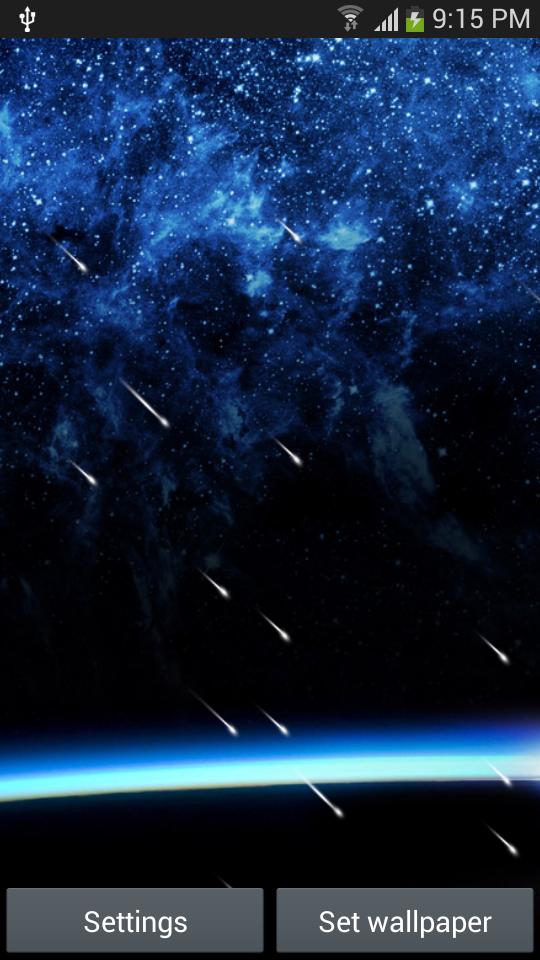 Meteor Shower Live Wallpaper