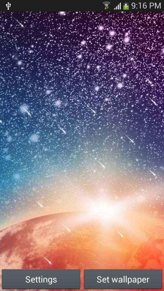 Meteor Shower Live Wallpaper