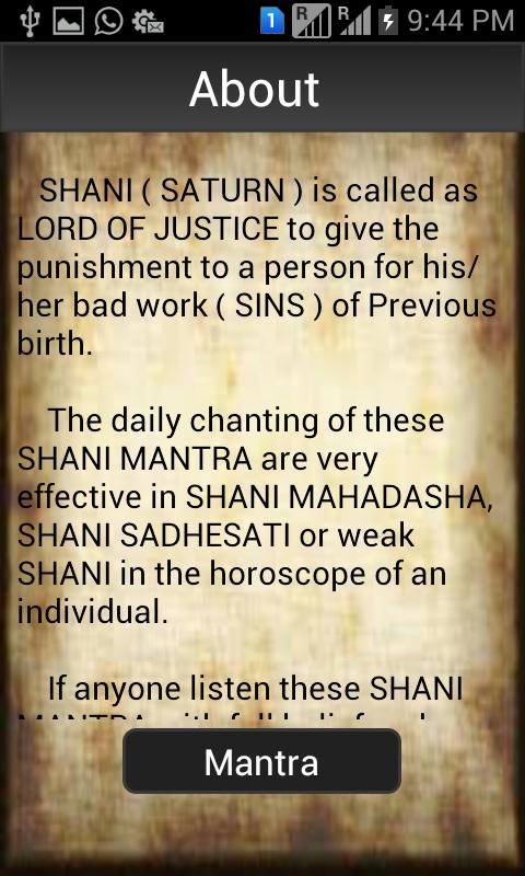 Shani Dev Mantra