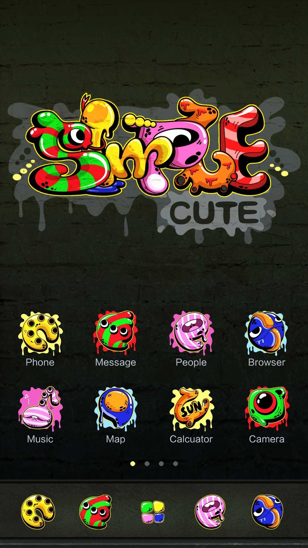 Simple Cute GO Launcher Theme