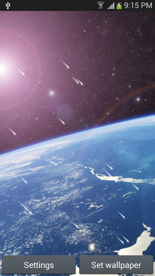 Meteor Shower Live Wallpaper