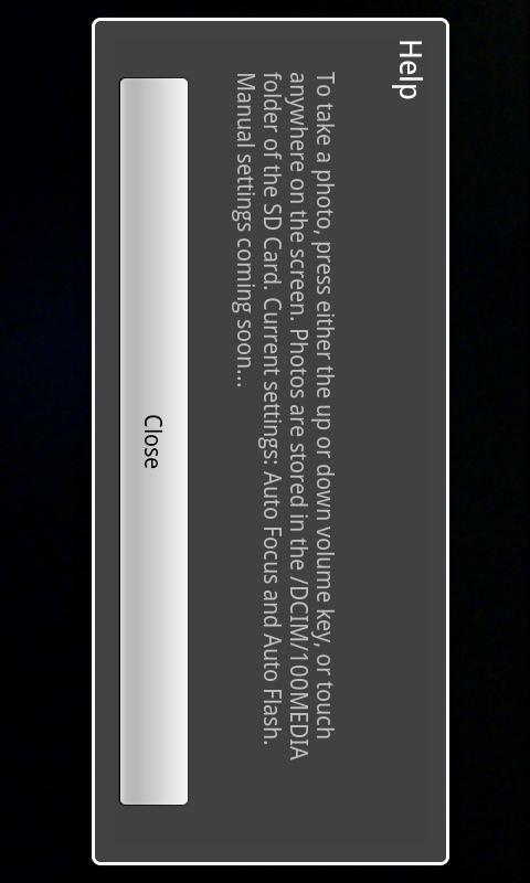 Volume Key Camera Shutter