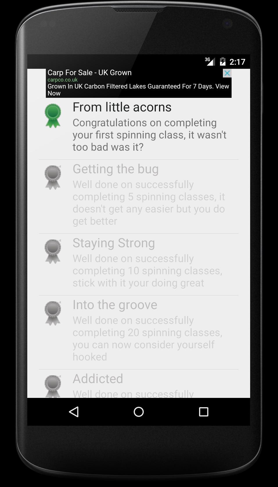 Spinning Exercise Tracker