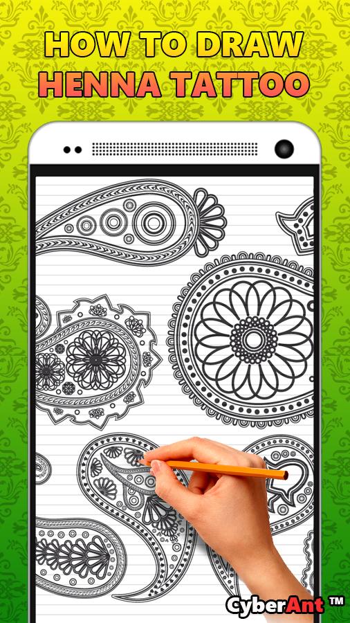 How to Draw Henna Tattoo