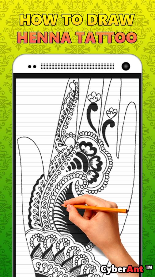How to Draw Henna Tattoo