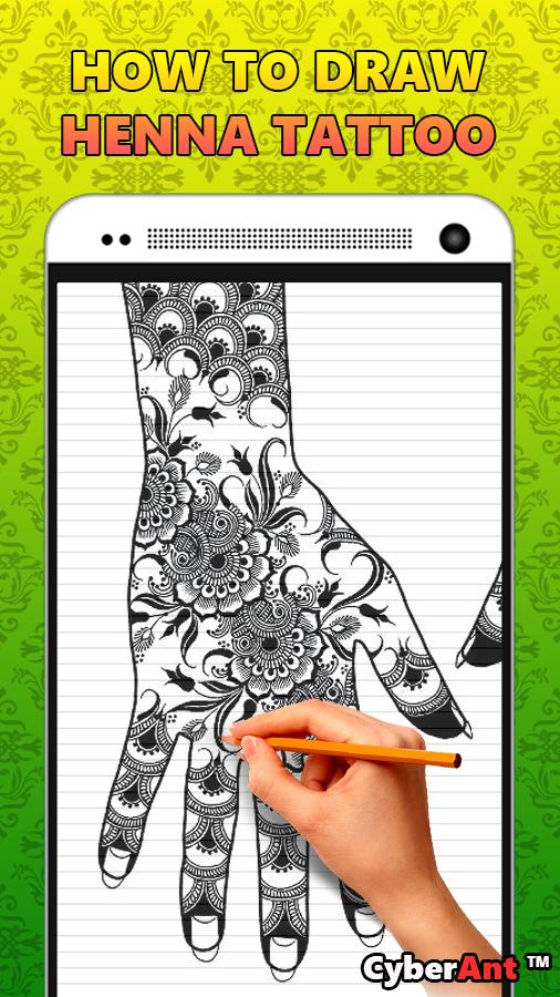 How to Draw Henna Tattoo
