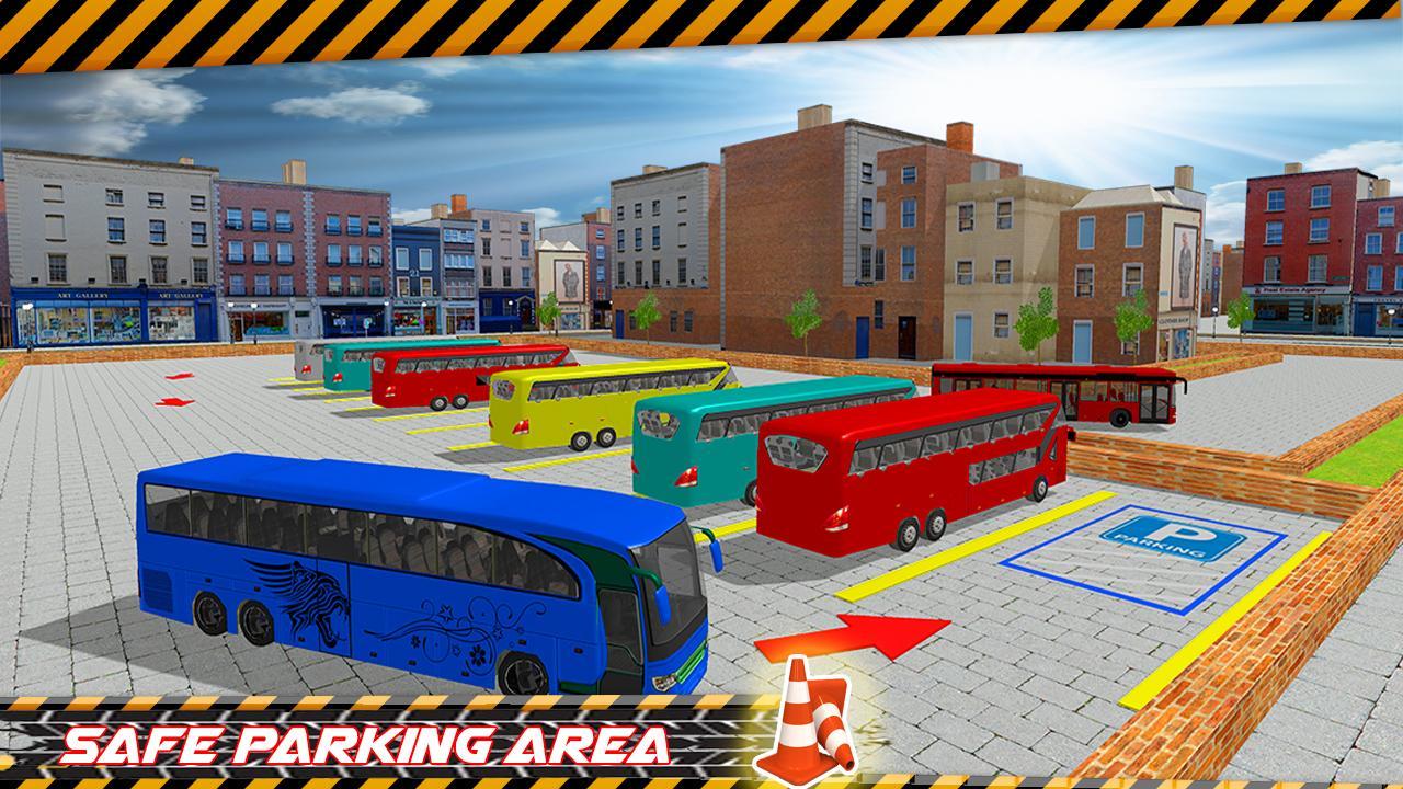 Real Coach Bus Simulator Drive City Bus Parking
