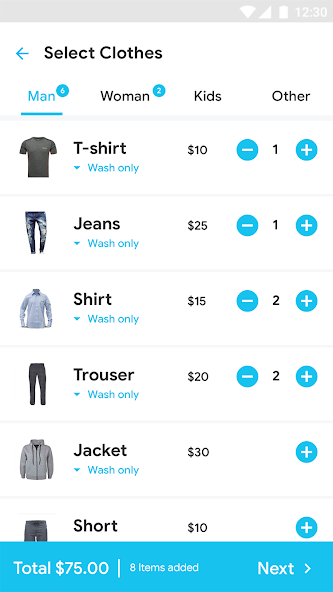 Laundry User - Template