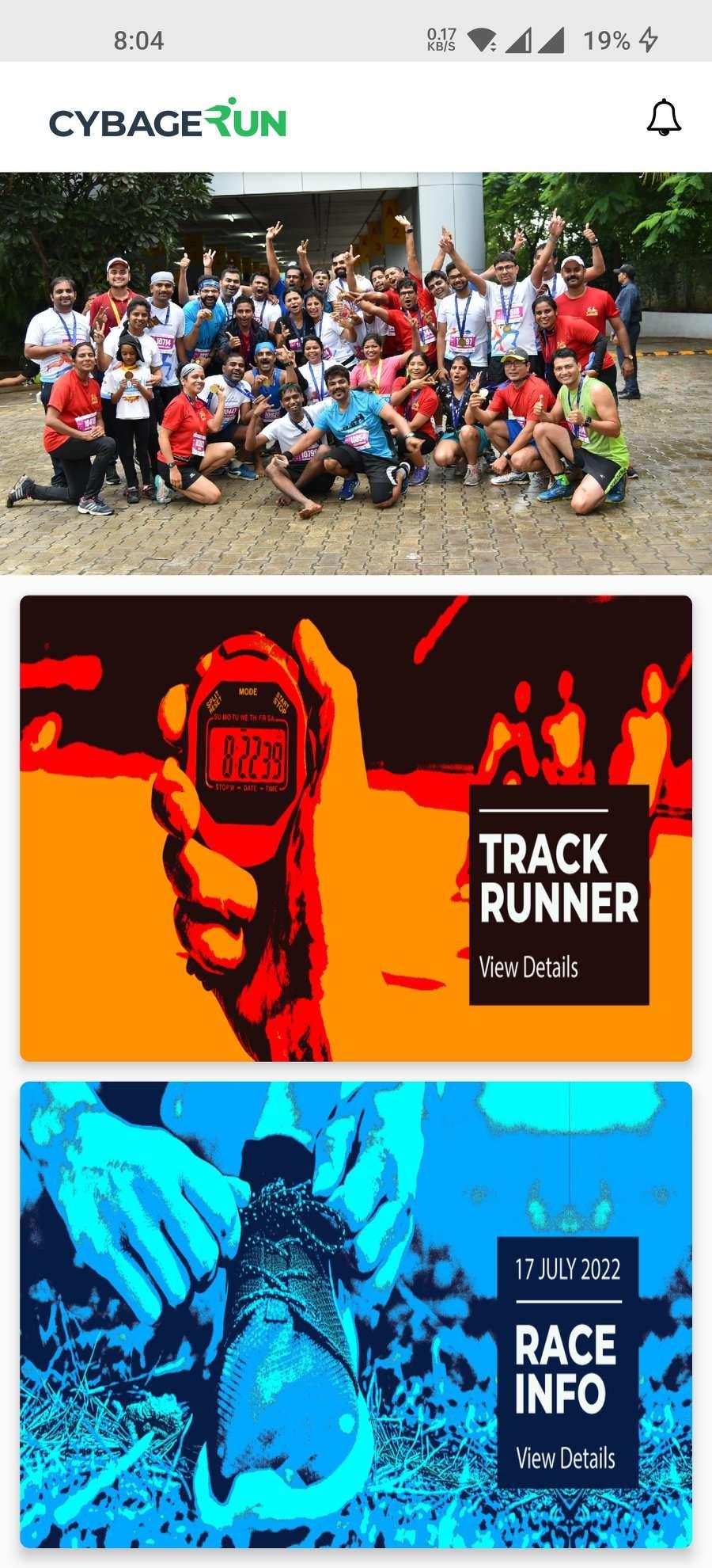 Cybage Run App