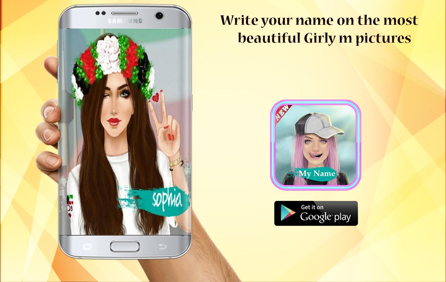 My name on pics-girly pictures