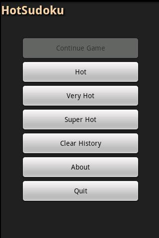 Hot Sudoku