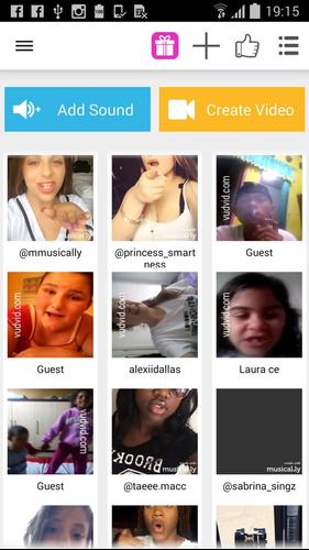 Feeds for Musical.ly