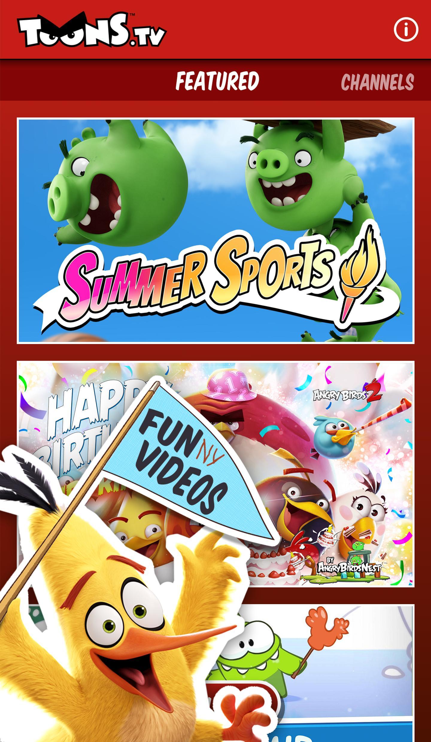 ToonsTV: Angry Birds video app