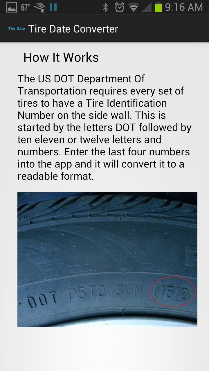 Tire Date Converter