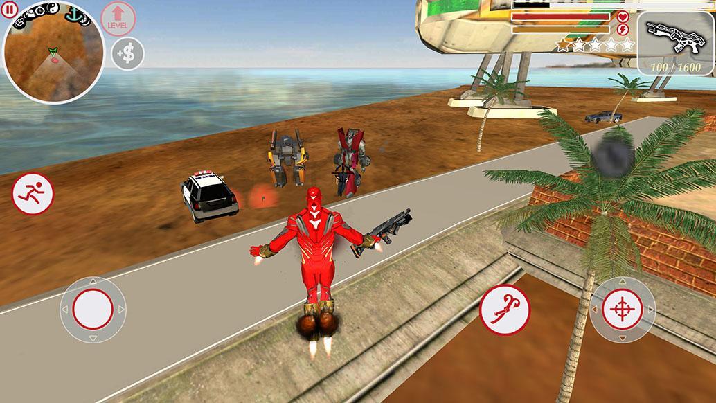 Super Iron Rope Hero - Fighting Gangstar Crime