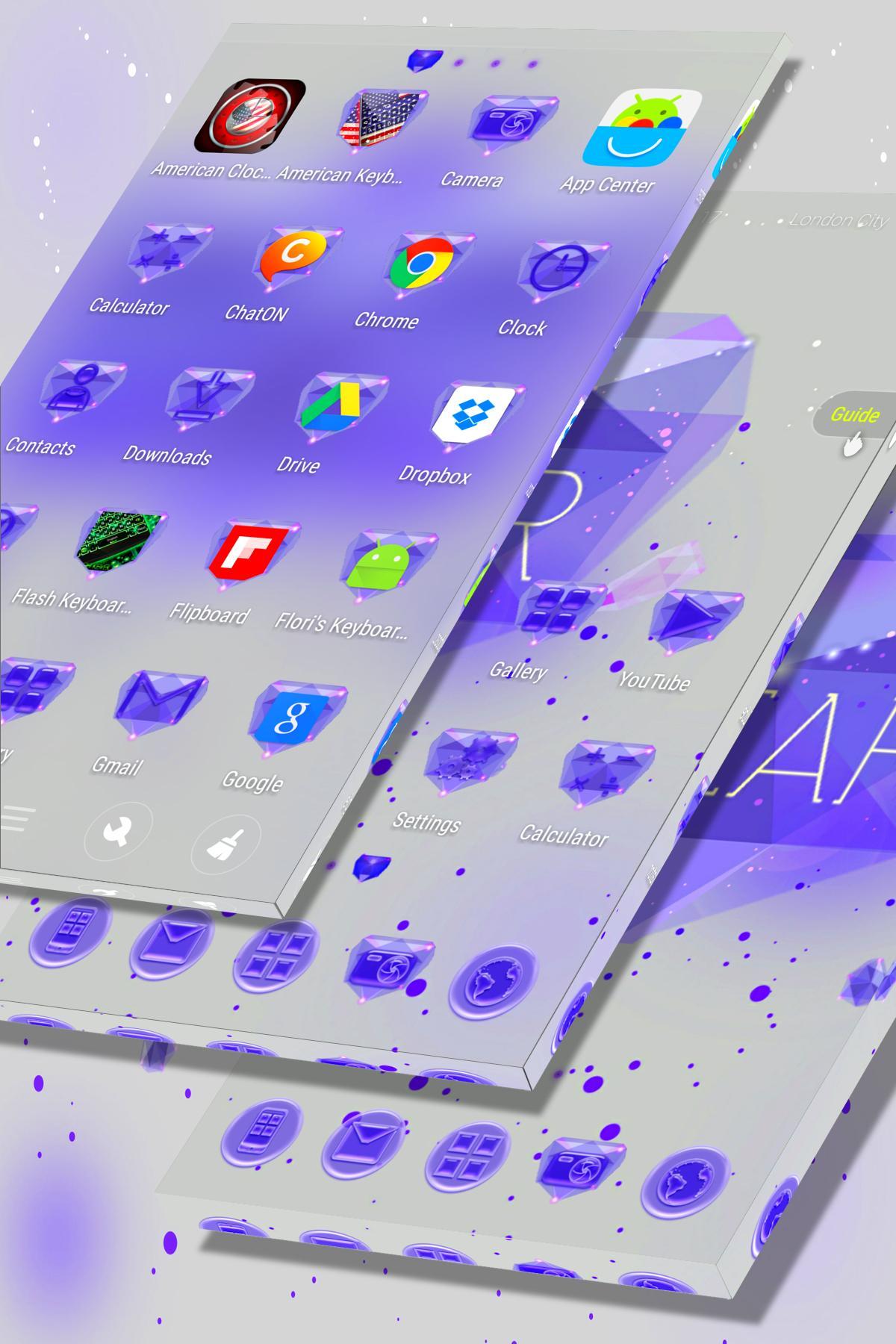 Purple Launcher Theme