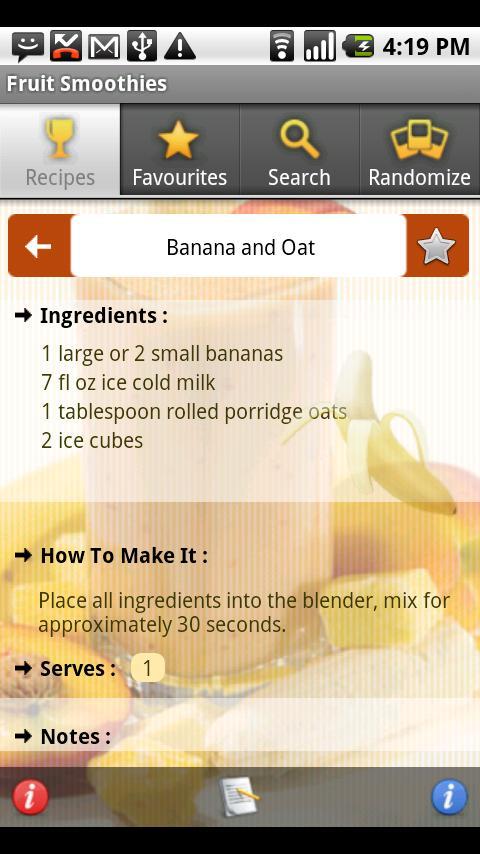 Fruit Smoothies
