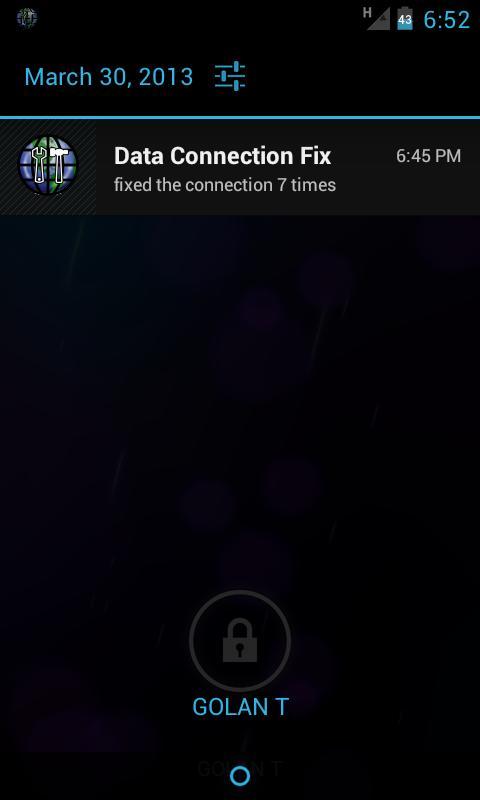 Data Connection Fix