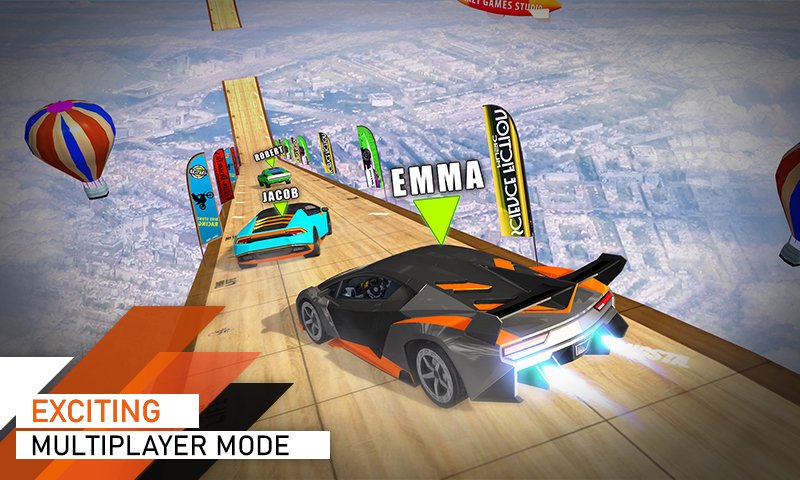 Impossible GT Car Racing Stunt