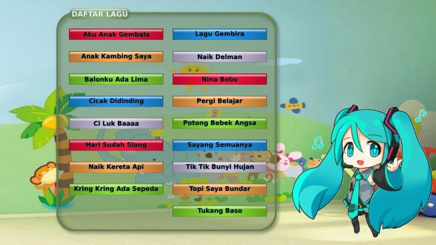 Lagu Anak Populer + Lirik