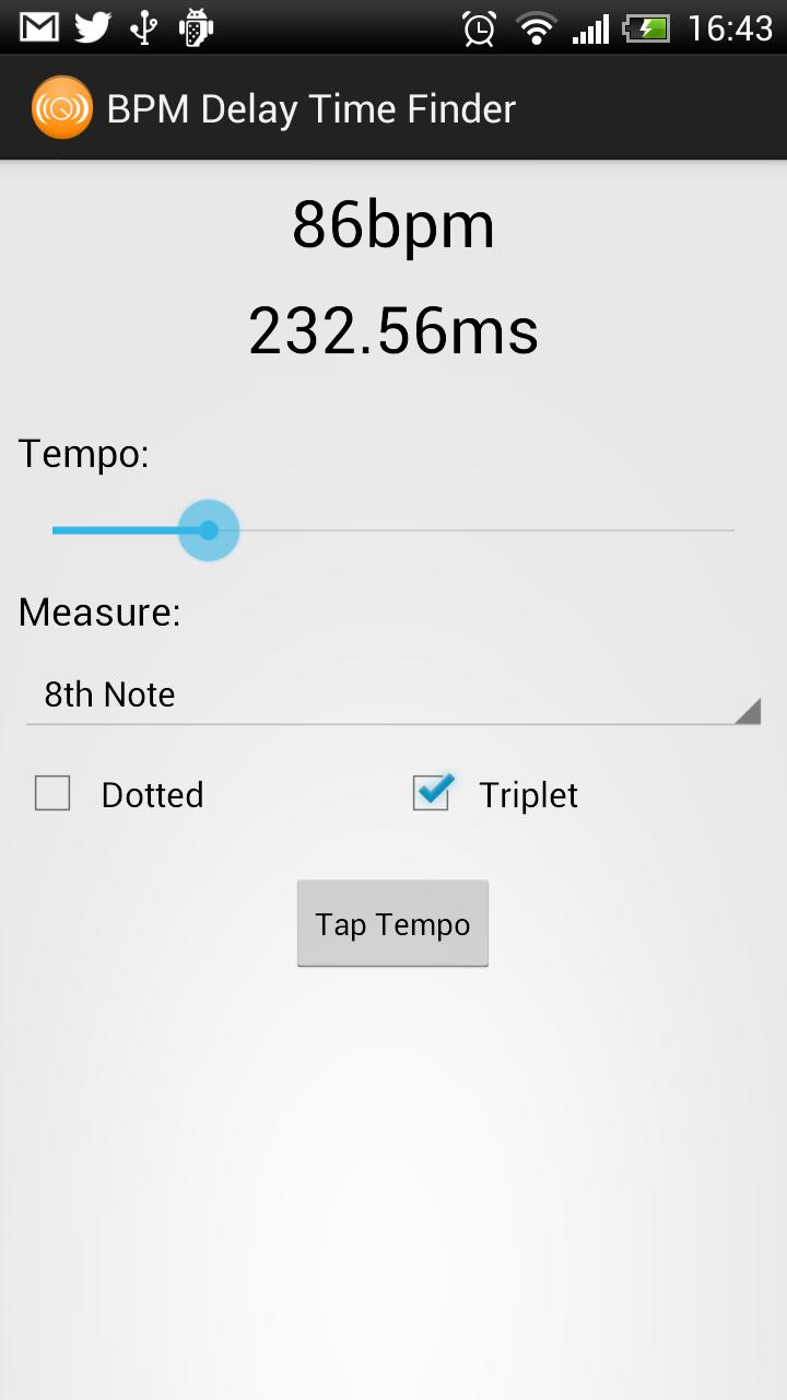 BPM Delay Calculator