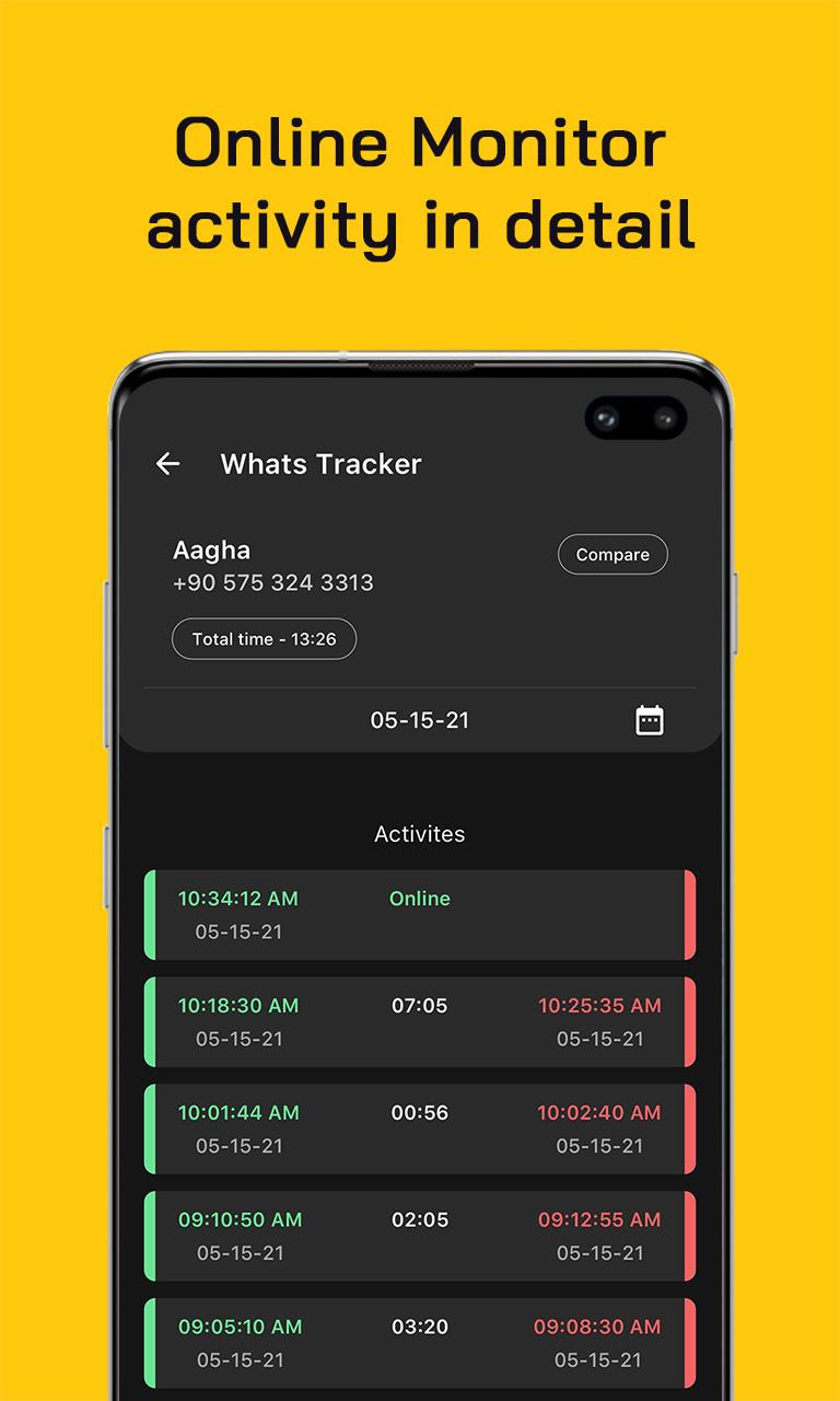 Waster : Online Tracker, Last seen notification