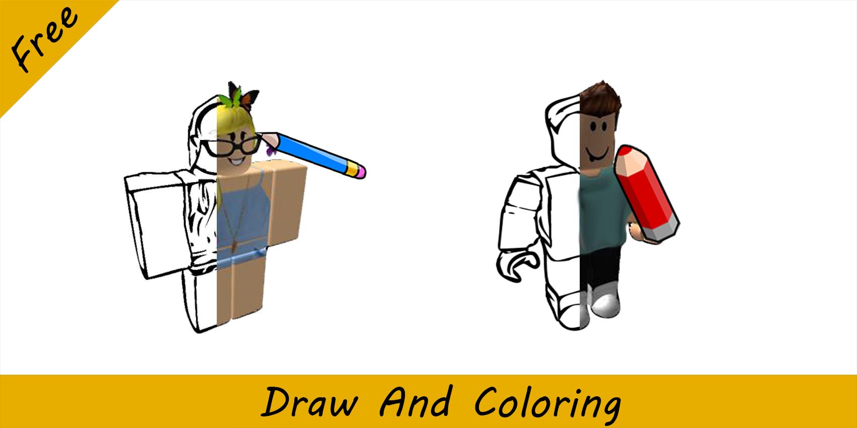 How To Draw & Coloring roblox
