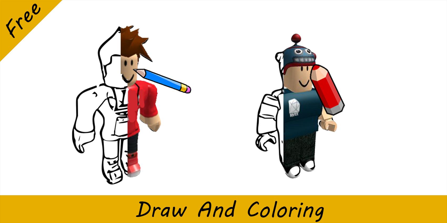 How To Draw & Coloring roblox