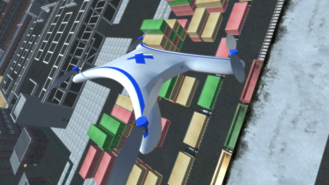 Drone lander simulator 3d