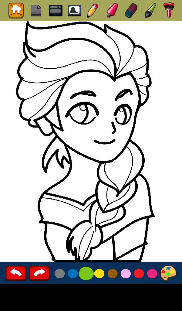 Paint and Coloring Frozen
