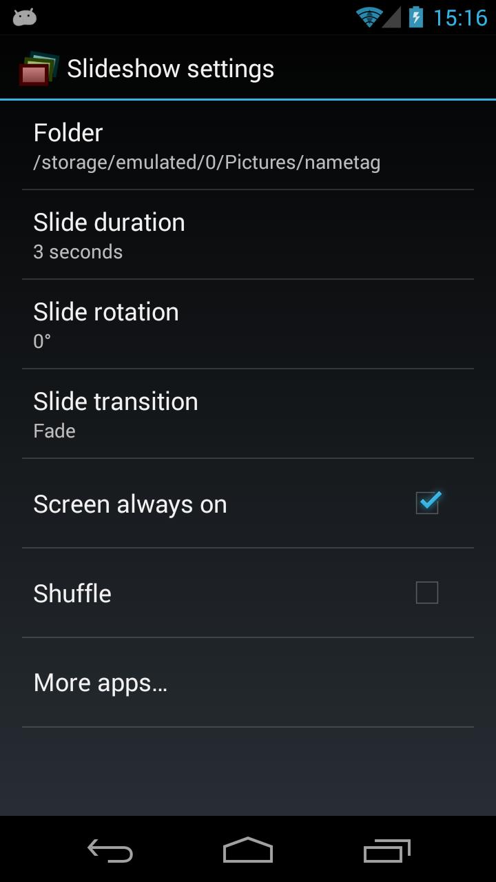 Slideshow for SmartWatch