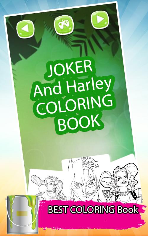 Harley & joker squad coloring