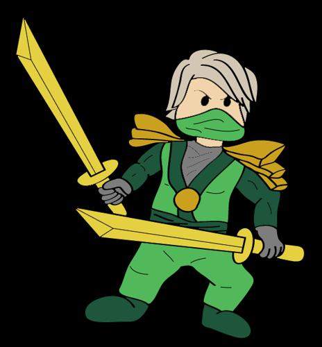 Drawing Lloyd Green NinjaGo