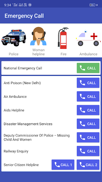 Emergency Call INDIA
