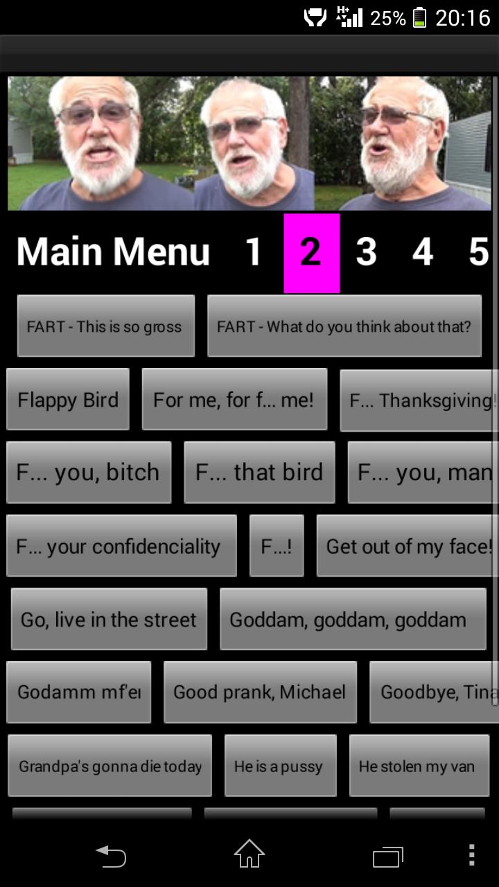 Angry Grandpa Soundboard