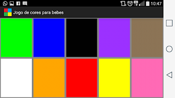 Aprendendo cores bebes