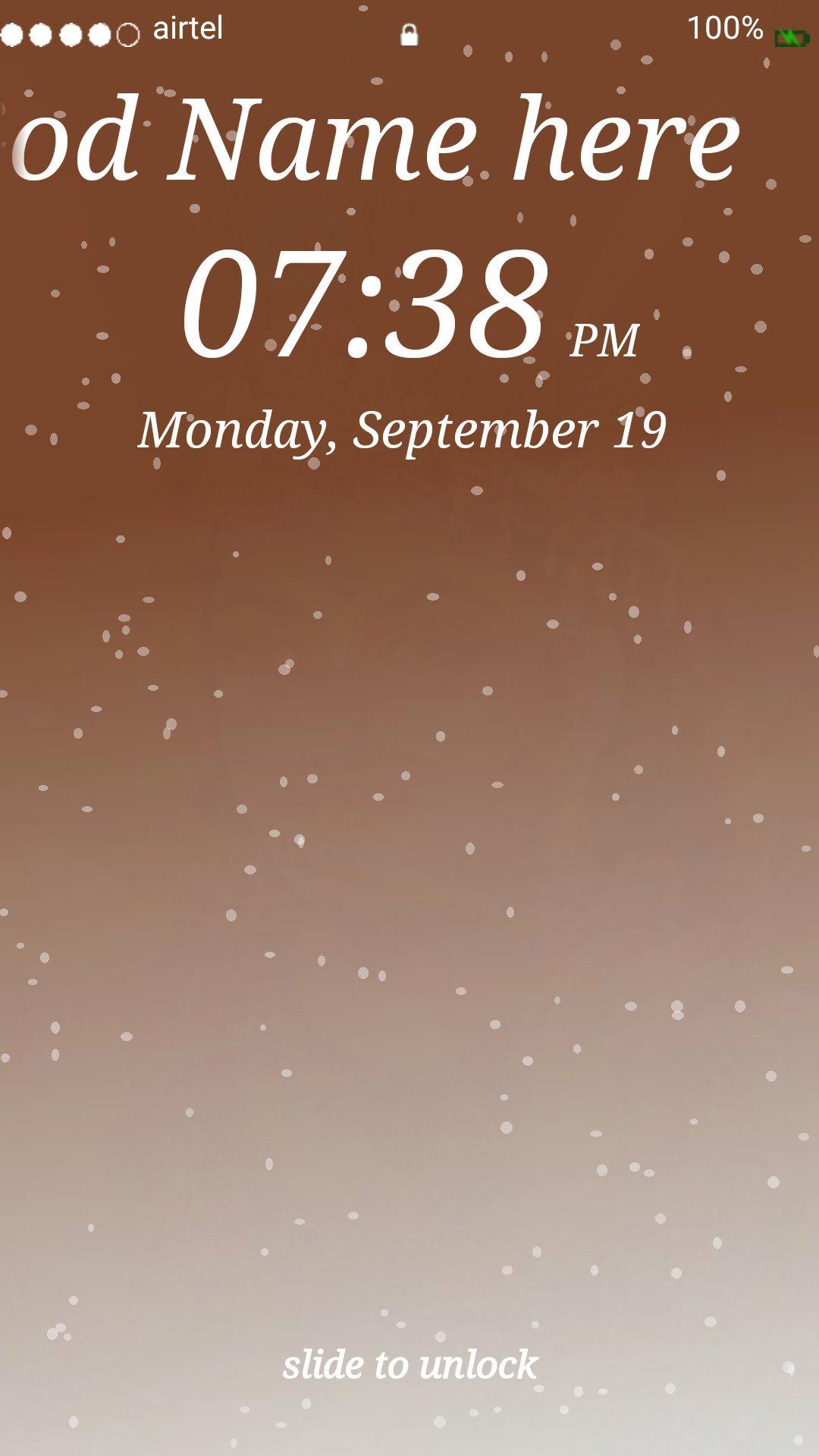 God Lock screen