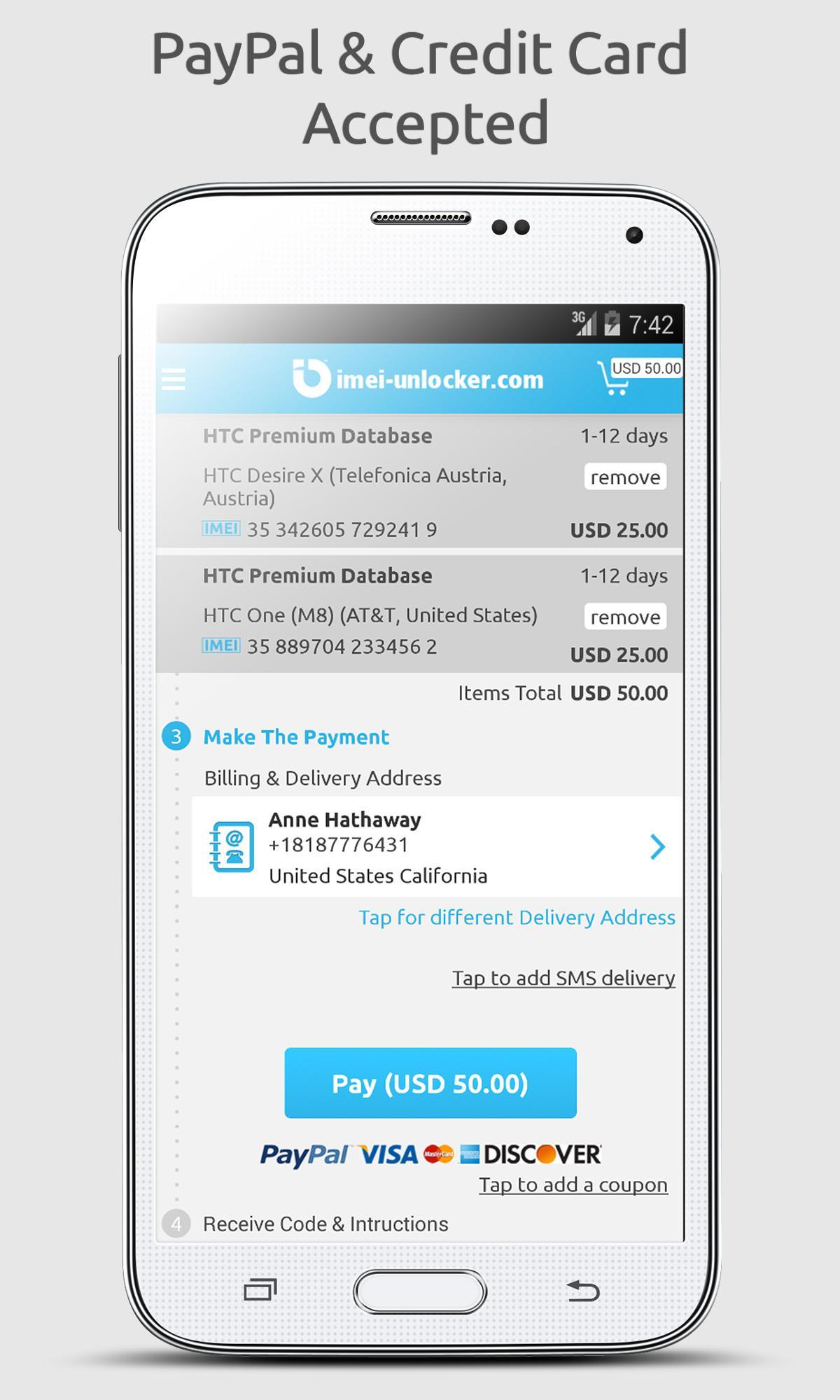 SIM Unlock for Samsung Galaxy