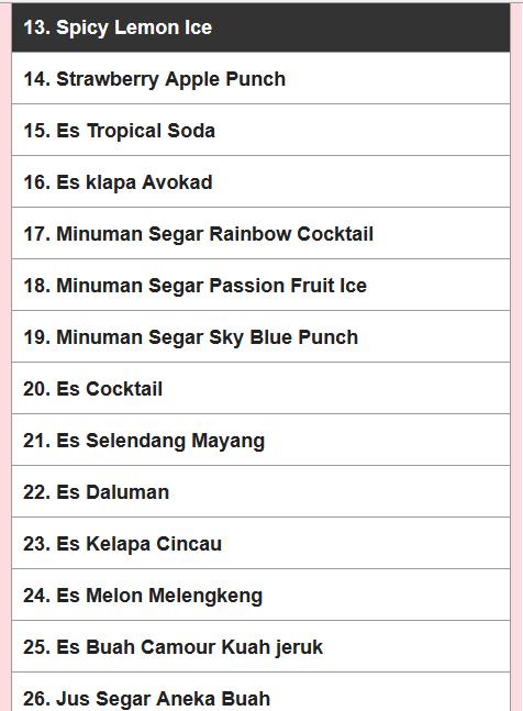 Minuman Segar