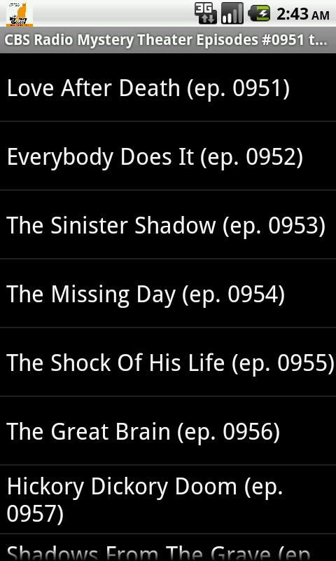 CBS Radio Mystery Theater V.20